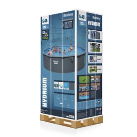 Bestway Hydrium 549 x 132 cm Runt Stålväggspool Set (2027 model)-7