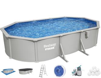 Bestway Hydrium 610 x 366 x 122 cm Oval Stålväggspool Set (2026 model)