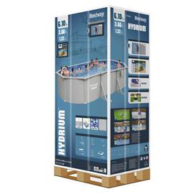 Bestway Hydrium 610 x 366 x 122 cm Oval Stålväggspool Set (2026 model)-10