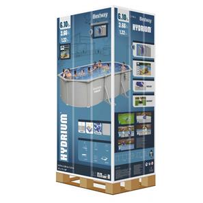 Bestway Hydrium 610 x 366 x 122 cm Oval Stålväggspool Set (2026 model)-10