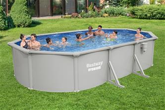 Bestway Hydrium 610 x 366 x 122 cm Oval Stålväggspool Set (2026 model)-2