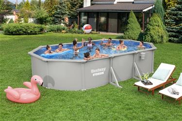Bestway Hydrium 610 x 366 x 122 cm Oval Stålväggspool Set (2026 model)-5