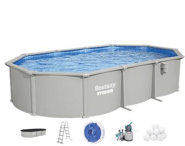 Bestway Hydrium 610 x 366 x 122 cm Oval Stålväggspool Set (2027 model)
