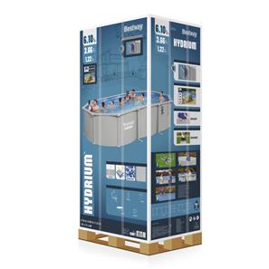 Bestway Hydrium 610 x 366 x 122 cm Oval Stålväggspool Set (2027 model)-4
