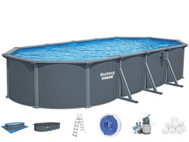 Bestway Hydrium 732 x 366 x 132 cm Oval Stålväggspool Set (2026 model)