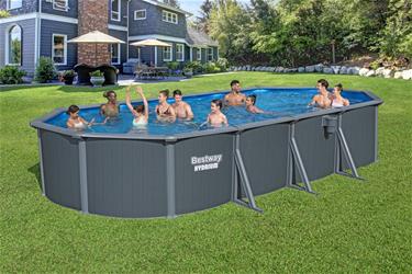 Bestway Hydrium 732 x 366 x 132 cm Oval Stålväggspool Set (2026 model)-3