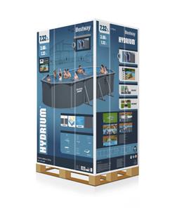 Bestway Hydrium 732 x 366 x 132 cm Oval Stålväggspool Set (2027 model)-13