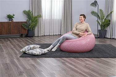 Bestway ''Inflate-A-Chair'' Uppblåsbar stol 112 x 122 x 66 cm, Clay Pink-3