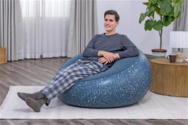 Bestway ''Inflate-A-Chair'' Uppblåsbar stol 112 x 122 x 66 cm, mörkblå-3