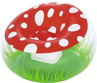 Bestway Mighty Mushroom Uppblåsbar stol 112 x 122 x 66 cm