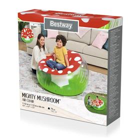 Bestway Mighty Mushroom Uppblåsbar stol 112 x 122 x 66 cm-2
