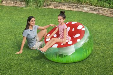 Bestway Mighty Mushroom Uppblåsbar stol 112 x 122 x 66 cm-4