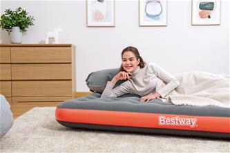 Bestway Roll & Relax Luftmadrass 203 x 152 x 22cm (m/pumpe)-4