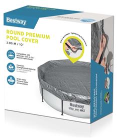 Bestway Poolskydd 305cm Premium rund poolöverdrag