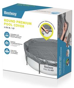Bestway Poolskydd 305cm Premium rund poolöverdrag