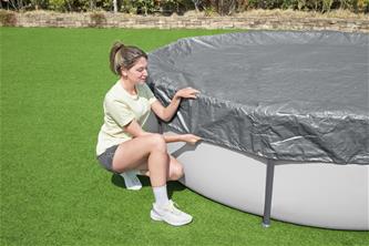 Bestway Poolskydd 305cm Premium rund poolöverdrag-5