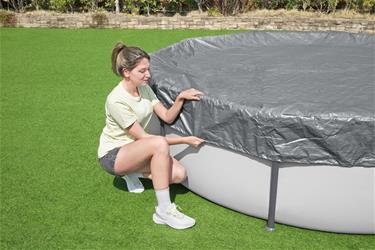 Bestway Poolskydd 305cm Premium rund poolöverdrag-5