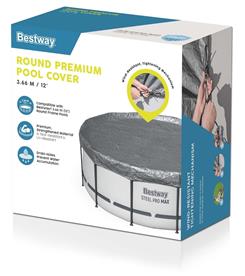Bestway Poolskydd 366 cm Premium rund poolöverdrag