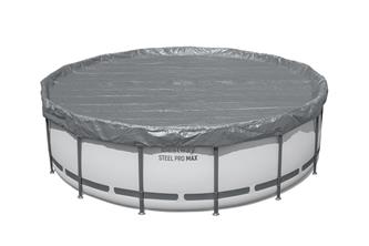 Bestway Poolskydd 427 cm Premium rund poolöverdrag-3