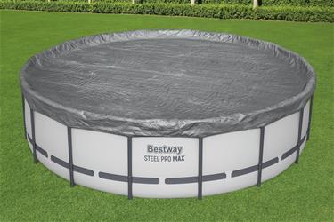 Bestway Poolskydd 488 cm Premium rund poolöverdrag-2