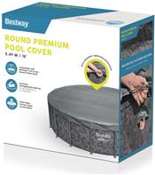 Bestway Poolskydd 549 cm Premium rund poolöverdrag