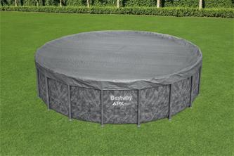 Bestway Poolskydd 549 cm Premium rund poolöverdrag-2