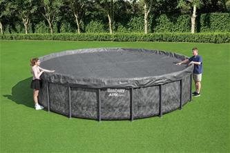 Bestway Poolskydd 610 cm Premium rund poolöverdrag-5