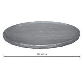 Bestway Poolskydd 671 cm Premium rund poolöverdrag-3