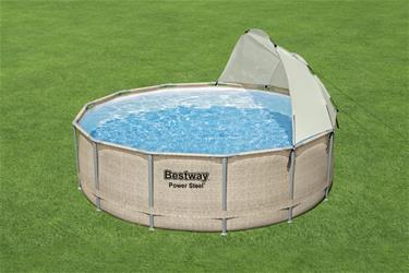 Bestway Power Steel  396 x 107 cm m/Baldakin, pump, stege m.m.-2