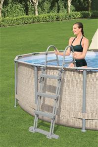 Bestway Power Steel  396 x 107 cm m/Baldakin, pump, stege m.m.-5