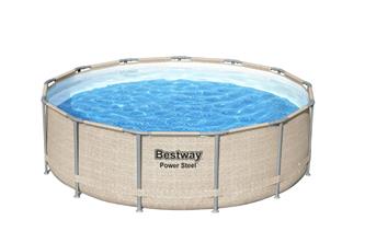 Bestway Power Steel  396 x 107 cm m/Baldakin, pump, stege m.m.-6