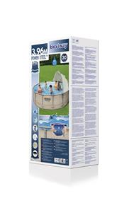 Bestway Power Steel  396 x 107 cm m/Baldakin, pump, stege m.m.-8