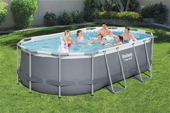 Bestway  Power Steel 427 x 250 x 84 cm Oval pool m/stege, pump m.m.-2