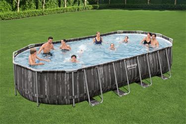 Bestway  Power Steel 732 x 366 x 122 cm Oval pool m/stege mv-2