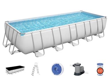 Bestway  Power Steel Rektangulär pool 640 x 274 x 132 cm