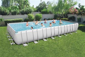 Bestway  Power Steel Rektangulär pool 956 x 488 x 132 cm-2