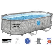 Bestway  Power Steel  Swim Vista II 427 x 250 x 100 cm - Ny modell!