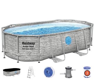 Bestway  Power Steel  Swim Vista II 427 x 250 x 100 cm - Ny modell!