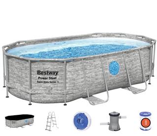 Bestway  Power Steel Swim Vista II 427 x 250 x 100 cm - Ny modell!