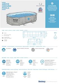 Bestway  Power Steel  Swim Vista II 488 x 305 x 107 cm pool med sandfilter-13
