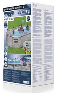 Bestway  Power Steel  Swim Vista II 488 x 305 x 107 cm pool med sandfilter-9