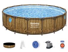 Bestway  Power Steel  Swim Vista II 549 x 122 cm m/pump, stege