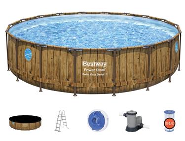 Bestway  Power Steel  Swim Vista II 549 x 122 cm m/pump, stege