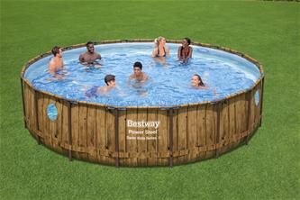 Bestway  Power Steel  Swim Vista II 549 x 122 cm m/pump, stege-2