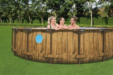 Bestway  Power Steel  Swim Vista II 549 x 122 cm m/pump, stege-4