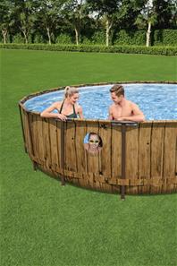 Bestway  Power Steel  Swim Vista II 549 x 122 cm m/pump, stege-5