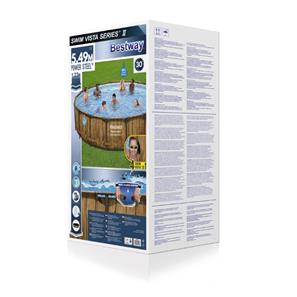 Bestway  Power Steel  Swim Vista II 549 x 122 cm m/pump, stege-8