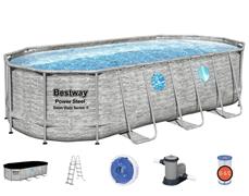 Bestway Power Steel  Swim Vista II 549 x 274 x 122 cm med pump, stege etc.