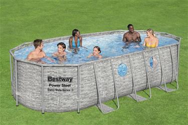 Bestway Power Steel  Swim Vista II 549 x 274 x 122 cm med pump, stege etc.-2