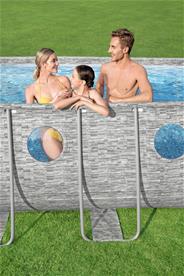 Bestway Power Steel  Swim Vista II 549 x 274 x 122 cm med pump, stege etc.-4